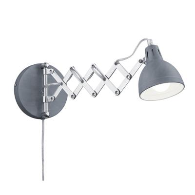 Trio SchaarlampScissor betongrijs met chroom - R20321078