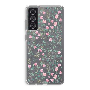 Sierlijke bloemen: Samsung Galaxy S21 FE Transparant Hoesje