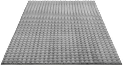 Karpet24 Flow - Knuffelig Bubbeltapijt, Wasbaar & Antislip, Zacht en Onderhoudsvriendelijk, Antraciet-80 x 150 cm
