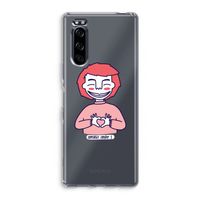 Hartje: Sony Xperia 5 Transparant Hoesje