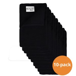 The One Gastendoek Black 10 stuks 30x50