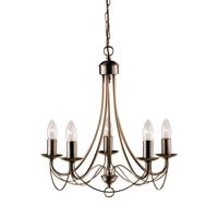 Hanglamp Maypole 5Lt - Antique Brass Metal