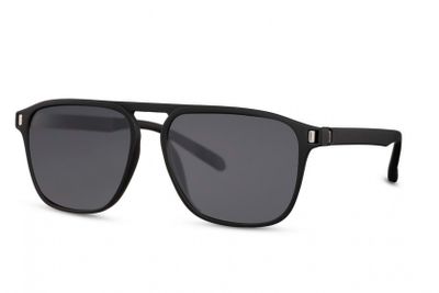 CWI zonnebril heren panto volledig omrand cat. 3 zwart/zwart CWI zonnebril heren panto volledig omrand cat. 3 zwart/zwart