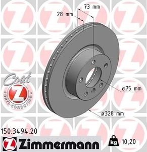 Remschijf Coat Z 150349420