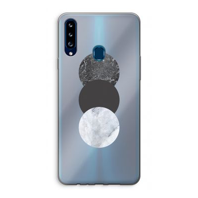 Marmeren cirkels: Samsung Galaxy A20s Transparant Hoesje