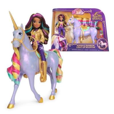 SPIN MASTER EENHOORN MET FUNCTIES 28 CM WILDSTAR + POP 24 CM Eenhoorn Academie