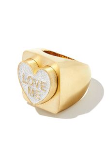 Lauren Rubinski bague Love Me en or 14ct