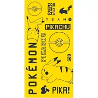 Pokemon strandlaken Pikachu 70 x 140 cm - katoen geel