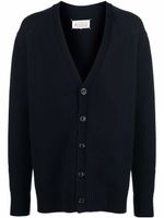Maison Margiela cardigan en maille à design oversize - Bleu