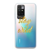 Stay wild: Xiaomi Redmi 10 Transparant Hoesje