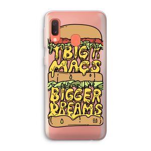 Big Macs Bigger Dreams: Samsung Galaxy A20e Transparant Hoesje