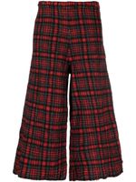 Daniela Gregis pantalon ample à motif tartan - Rouge