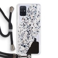 Gespikkelde marmer: Samsung Galaxy A71 Transparant Hoesje met koord