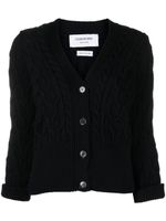 Thom Browne cardigan à col v - Bleu - thumbnail