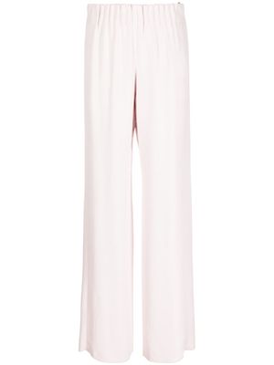 Emporio Armani pantalon ample à design froncé - Rose