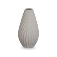 Vaas Gift Decor Grijs Keramisch Strepen 26 x 49 x 26 cm