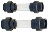 Europond Zichtglas 50mm met PVC 3/3 Koppeling - Duurzaam & Helder Waterkwaliteit Controle