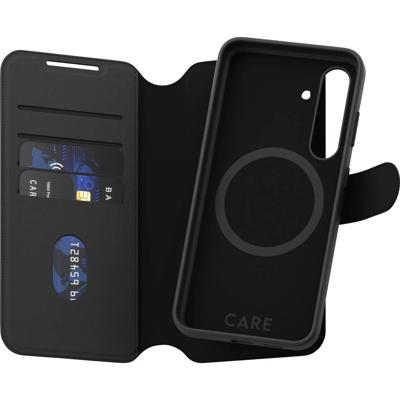 PanzerGlass CARE Feature Tango Two-in-One Wallet Booklet Samsung Galaxy S25 Zwart Inductieve lading, Stootbestendig