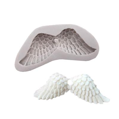 2 PC'S Angel Wings 3D siliconen mal fondant cakes versieren tools (wit)