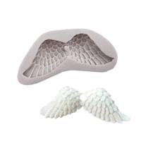 2 PC'S Angel Wings 3D siliconen mal fondant cakes versieren tools (wit)