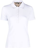 Barbour embroidered-logo cotton polo top - Blanc