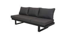 Qopps Kumis bank / ligbed, mat antraciet