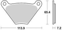 TRW Brake pad mcb 97 organic standard