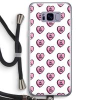 GIRL POWER: Samsung Galaxy S8 Transparant Hoesje met koord