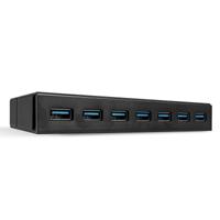 USB-HUB LINDY 43228 Zwart