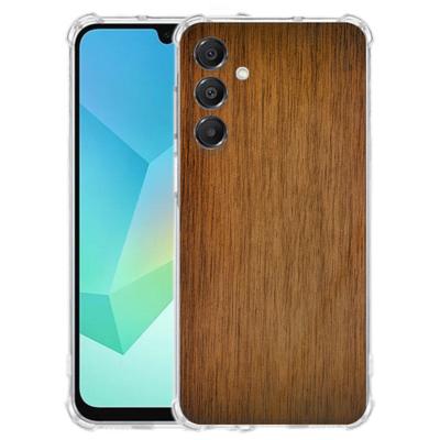 TPU Telefoonhoesje Samsung Galaxy A17 - Donker Hout schokabsorberende backcover