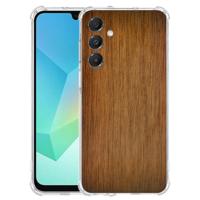 TPU Telefoonhoesje Samsung Galaxy A17 - Donker Hout schokabsorberende backcover