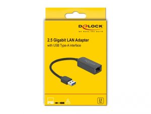 Delock 66646 Adapter USB Type-A male naar 2,5 Gigabit LAN compact