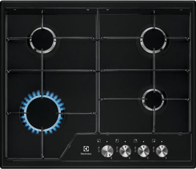 Electrolux EGS6424K kookplaat Zwart Ingebouwd 60 cm Gaskookplaat 4 zone(s) (7332543698561)