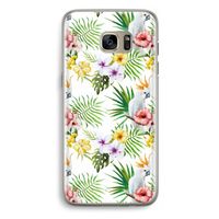 Gele kuif: Samsung Galaxy S7 Edge Transparant Hoesje