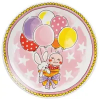 Blond Amsterdam ontbijtbord aardewerk it&apos;s a girl 22x2.5cm roze