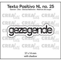Crealies • texto positivo snijmallen gezegende