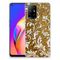 Siliconen Hoesje OPPO A94 5G | Reno5 Z Barok Goud Siliconen Hoesje OPPO A94 5G | Reno5 Z Barok Goud