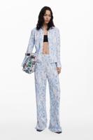 Geplooide lange broek - BLUE - M