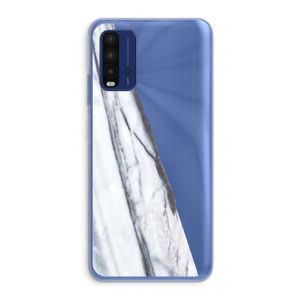Gestreepte marmer: Xiaomi Redmi 9T Transparant Hoesje