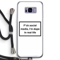 I'm dope: Samsung Galaxy S8 Transparant Hoesje met koord