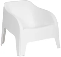 Toomax stapelbare lounge tuinstoel petra wit