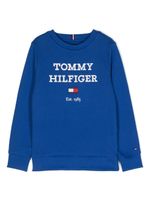 Tommy Hilfiger Junior sweat à logo imprimé - Bleu