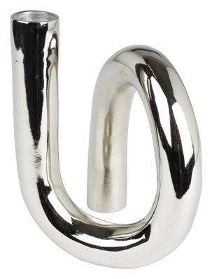 Zuiver Kaarshouder 'Tubo' 18cm, kleur Zilver