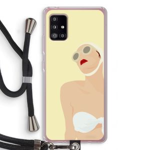 Summer: Samsung Galaxy A51 5G Transparant Hoesje met koord