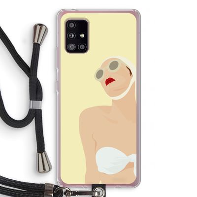 Summer: Samsung Galaxy A51 5G Transparant Hoesje met koord