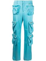 Blumarine pantalon à poches cargo - Bleu