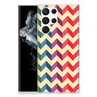 Samsung Galaxy S22 Ultra TPU bumper Zigzag Multi Color - thumbnail