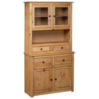 Hoge kast Panama Range 93x40,5x180 cm massief grenenhout