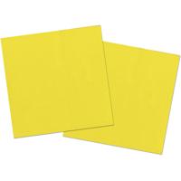 Folat Feest Servetten - 40x - geel - 33 x 33 cm - papier - lunch/diner servetjes