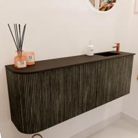 Toiletmeubel Mondiaz Joya | 111.6 cm | Meubelkleur Shadow | Faye wastafel Urban Rechts | 1 kraangat Toiletmeubel Mondiaz Joya | 111.6 cm | Meubelkleur Shadow | Faye wastafel Urban Rechts | 1 kraangat